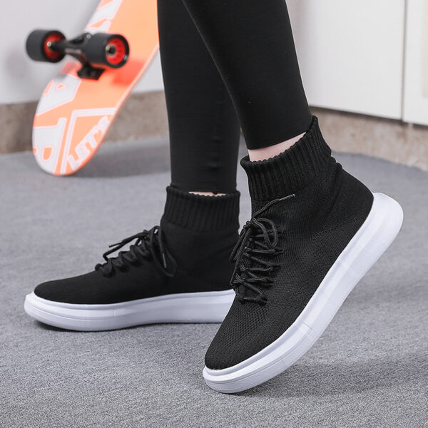 Fly-knit Socks Shoes Stretch Casual Shoes Breathable - Image 2