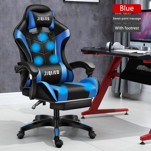 Men's Computer Home Comfort Ergonomic Dormitory Gaming Seat Swivel Chair - Image 3