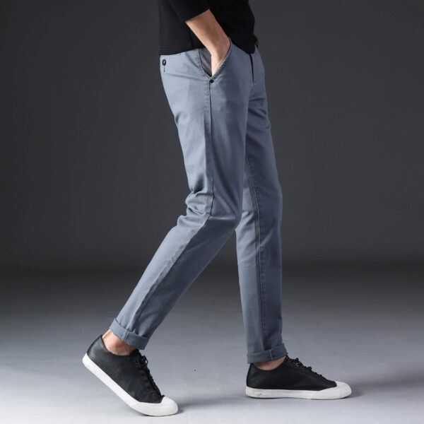 Casual Trousers Slim Fit Straight Men - Image 3