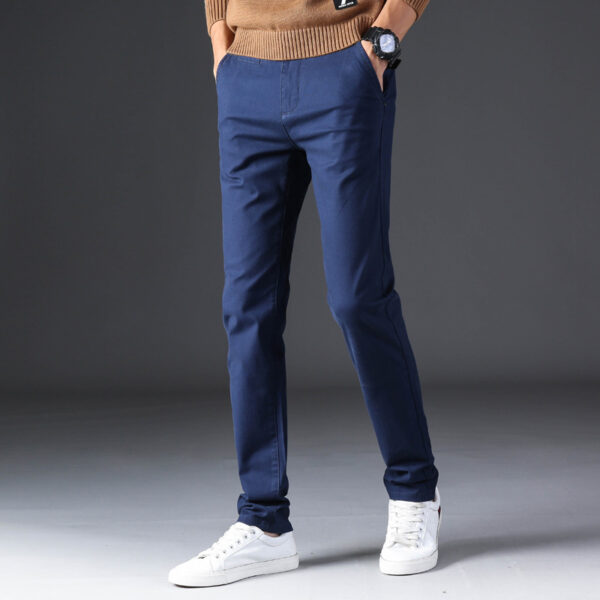 Casual Trousers Slim Fit Straight Men - Image 4