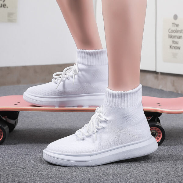 Fly-knit Socks Shoes Stretch Casual Shoes Breathable - Image 4